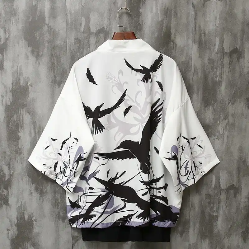 Men Loose Painting Pattern Kimono