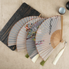 (Buy 1 Get 1) Vintage Chinese Style Silk Embroidered Tassel Folding Fan