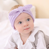 Kids Simple Solid Color Rabbit Ears Stretch Knitted Headband