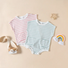 ( Buy 1 Get 3 ) Baby Girls Boys Stripe Sleeveless Romper