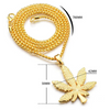 (Buy 1 Get 1) Hip Hop Style Maple Leaf Shape Design Necklace