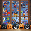 (Buy 1 Get 1) Halloween Stickers Static Window Stickers Cartoon Dwarf Horror Decorative Stickers