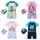 Children Kids Baby Fashion Girls Boys Short Sleeve Cartoon Print Swimsuit