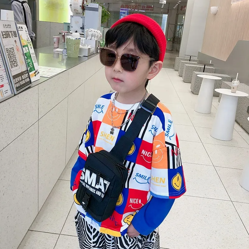 Children Kids Baby Fashion Girls Boys Cute Letter Print Messenger Chest Bag