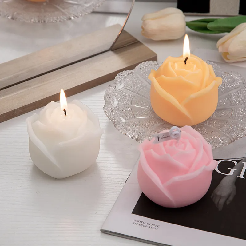 (Buy 1 Get 1) Creative Rose Scented Candle Wedding Accompanying Ceremony