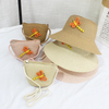 Kids Fashion Beach Shade Sunscreen Straw Hat Dragonfly Straw Bag Set