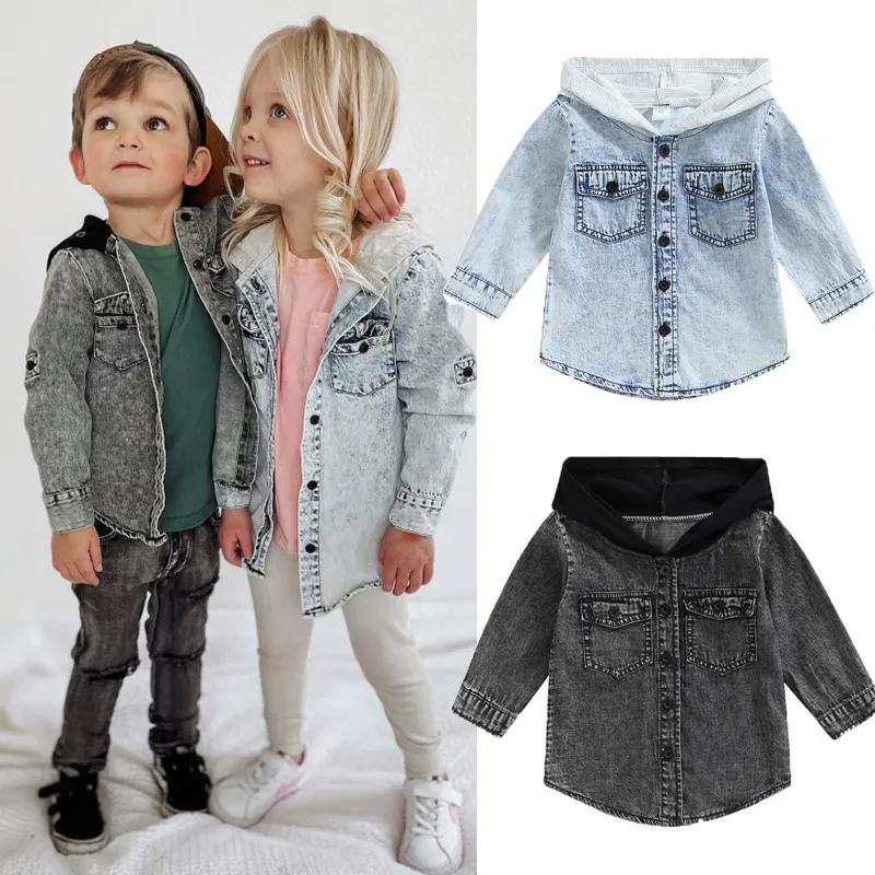 (Buy 1 Get 1) Toddler Baby Infant Girls Boys Patching Hooded Jacket