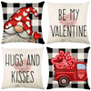 (Buy 1 Get 2) Linen Print Santa'S Love Car Home Pillowcase