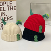 (Buy 1 Get 1) Kids Autumn Winter Casual Cute Cartoon Dinosaur Knitwear Hat