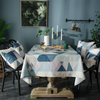 Rectangular Waterproof Nordic Geometric Pattern Dining Table Cloth