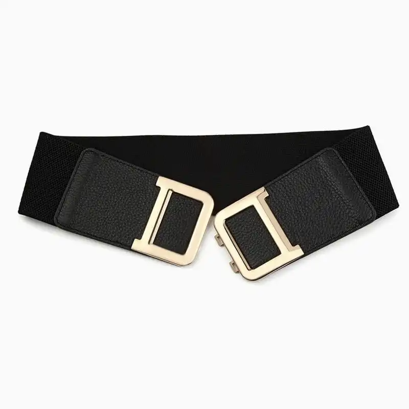 Women Fashion Stretch Wide PU Belt