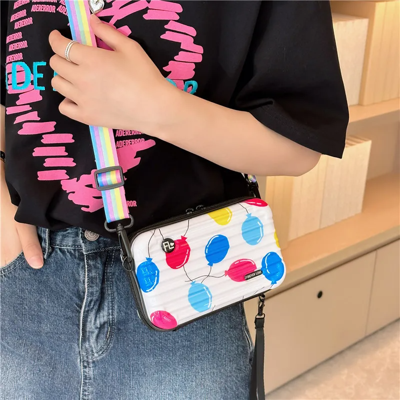 Kids Girls Fashion Holiday Cute Balloon Feather Floral Mini Crossbody Bag