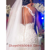 Vintage Lace Beaded Wedding Dresses Sheer Neck Mermaid Bridal Dresses Sexy Wedding Gowns