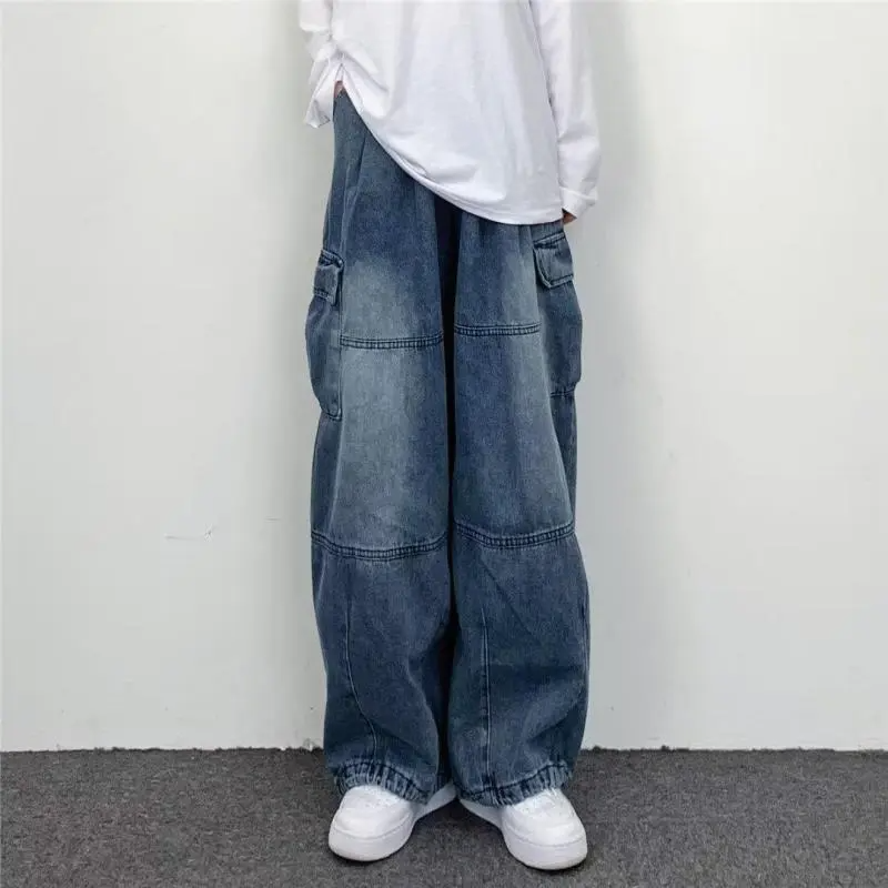 Men Casual Straight Loose Jeans