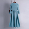 (Buy 1 Get 1) Women Casual Autumn And Winter Solid Color Long Sleeve Knitted Dress