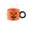 (Buy 1 Get 1)  Nordic Style Household Creative Halloween Pumpkin Design Ceramic Cup Tableware