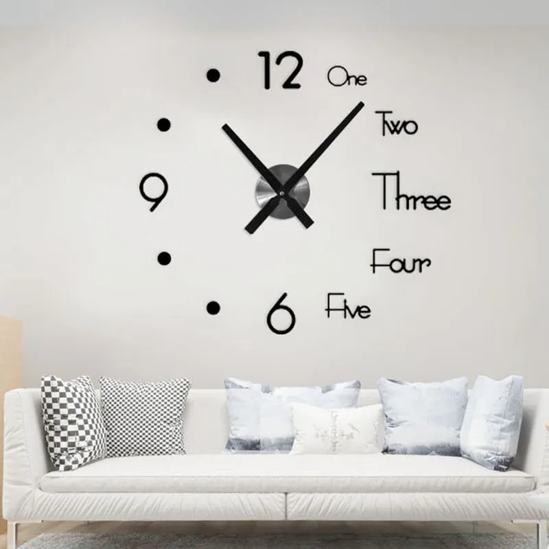 (Buy 1 Get 1) Minimalist Non Perforated DIY Wall Sticker Clock