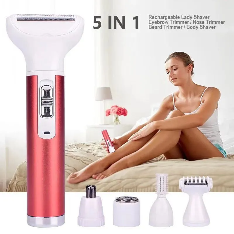 Women Simple USB Charging Multifunctional Hair Removal Device Eyebrow Trimmer
