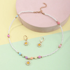 (Buy 1 Get 2) Children Kids Baby Fashion Girls Flower Bead Necklace Earrings Set