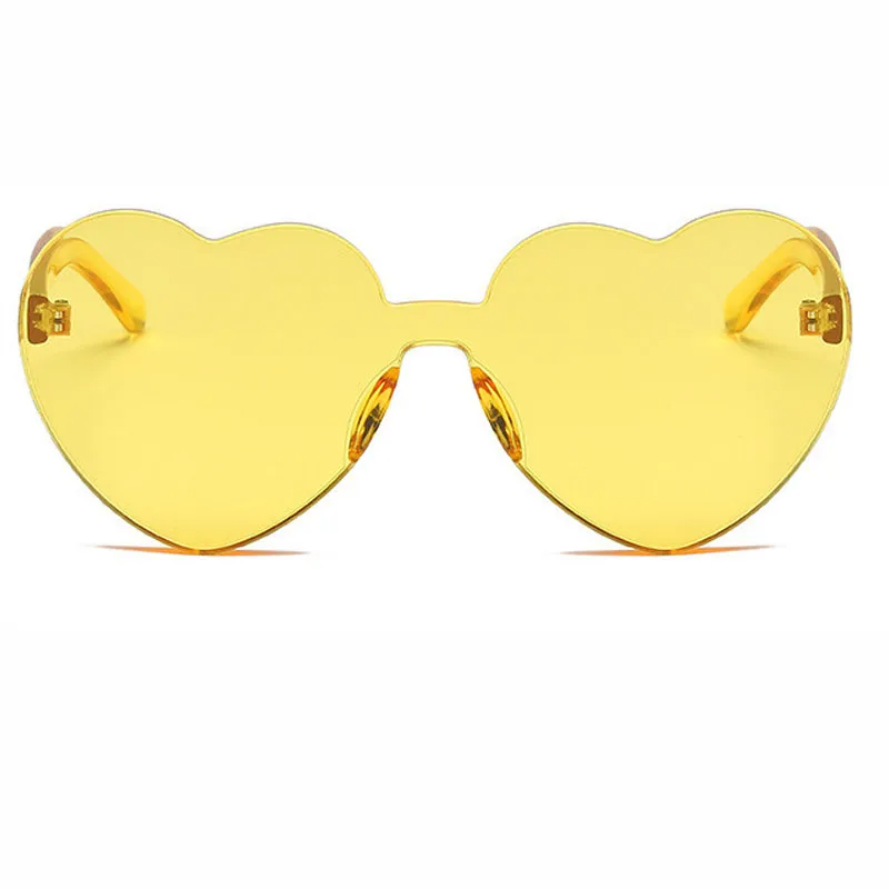 (Buy 1 Get 2) Fashion Women Cute Heart-Shape Rimless Sunglasses