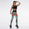 Women Halloween Fashion Cartoon Print Yoga Leggings