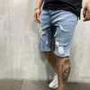 Men Fashion Ripped Denim Shorts