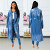 Women'S Fashion Ripped Denim Jacket