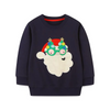 Kids Toddler Girls Boys Autumn Winter Fashion Casual Cute Santa Claus Print Round Neck Sweatshirts