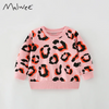 Children Kids Baby Fashion Girls Long Sleeve Cute Leopard Print Sweatshirt