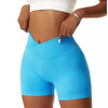 Women Fashion Solid Color Sports Tight Yoga Shorts