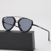 (Buy 1 Get 1) Men Punk Solid Color Metal Frame Sunglasses