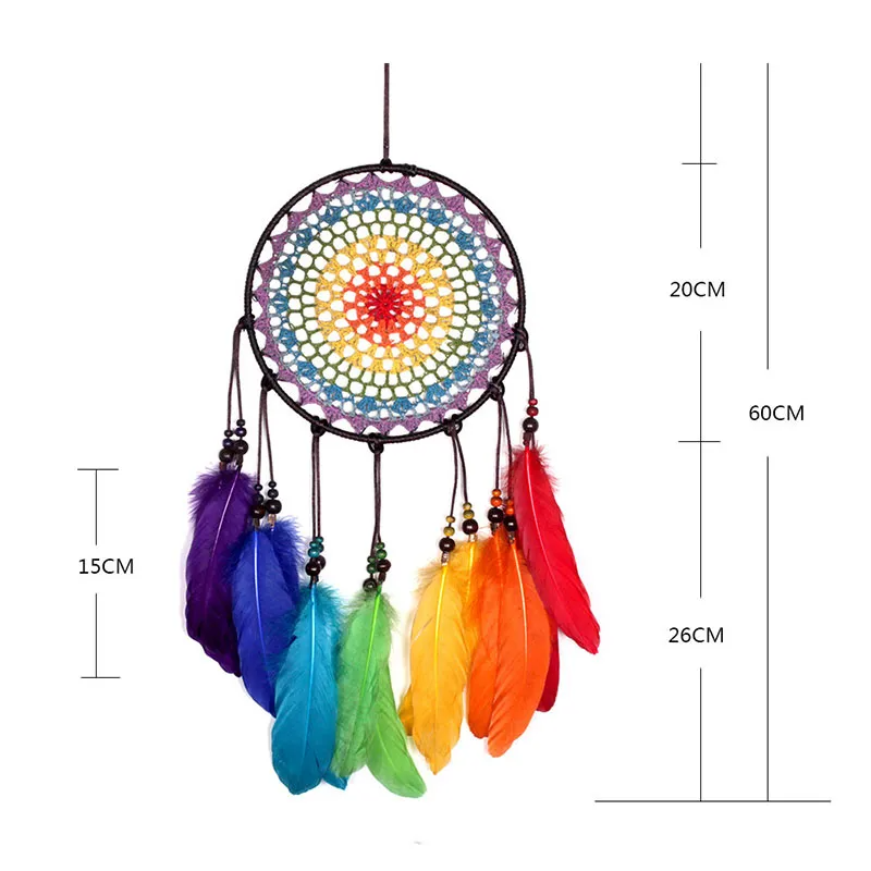 (Buy 1 Get 1) Handmade Colorful Feather Decoration Dreamcatcher