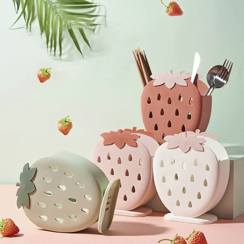 Fashion Strawberry Shape Tableware Shelf