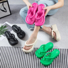 Women Fashion Casual Solid Color Thick-Soled Slippers