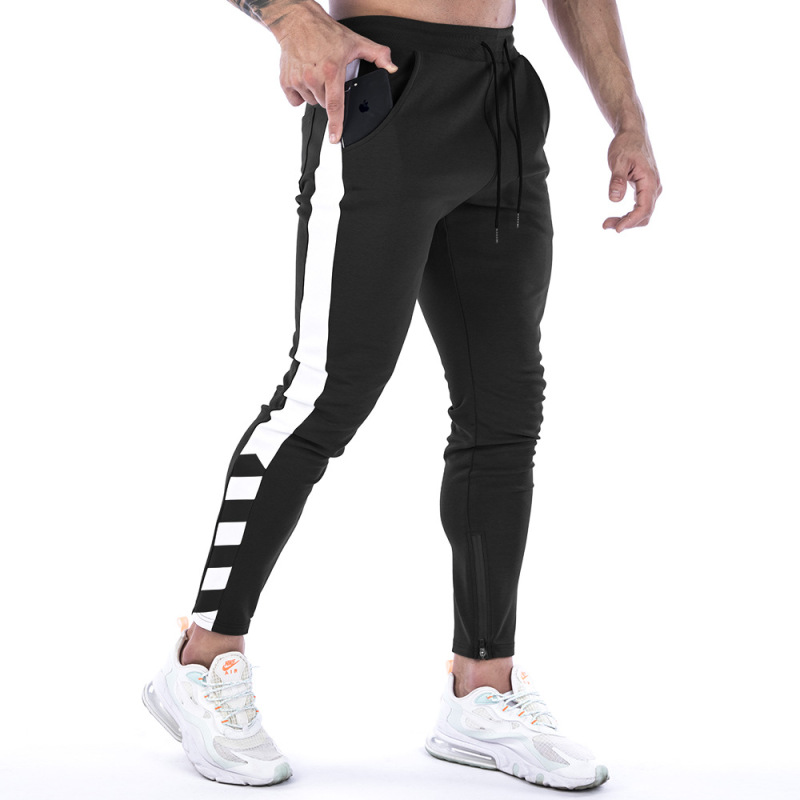 Men'S Casual Color Matching Running Sports Trousers