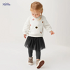 Kids Toddler Big Girls Fashion Casual Autumn Winter Solid Color Long Sleeve Sweatshirts Trousers Sets