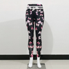 Multicolor Butterfly Print High-Waisted Sports Cropped Leggings Pants