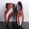 Men'S Fashion Breathable Low Top Pu Leather Shoes