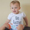 Children Kids Toddlers Fashion Boys Basic Casual Short Sleeve Brother Letter Print T-Shirt Bodysuit