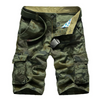 Men Casual Mid-Rise Multi-Pocket Large Size Loose Shorts