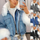 Autumn And Winter Women Fashion Long Sleeve Plush Denim Coat