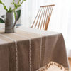 Waterproof Rectangle Strip Pattern Tablecloth