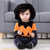 Kids Baby Girls Boys Autumn Winter Fashion Casual Cute Halloween Cotton Pumpkin Bat Round Neck Bodysuit Set