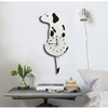 Cartoon Tail Wagging Dog Shape Acrylic Wall Clock