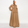 Ramadan /Eid Women Plus Size Fashionable Loose Solid Color Dress