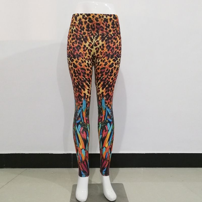 Unique Leopard Print Sexy Fitness Sports Leggings Pants