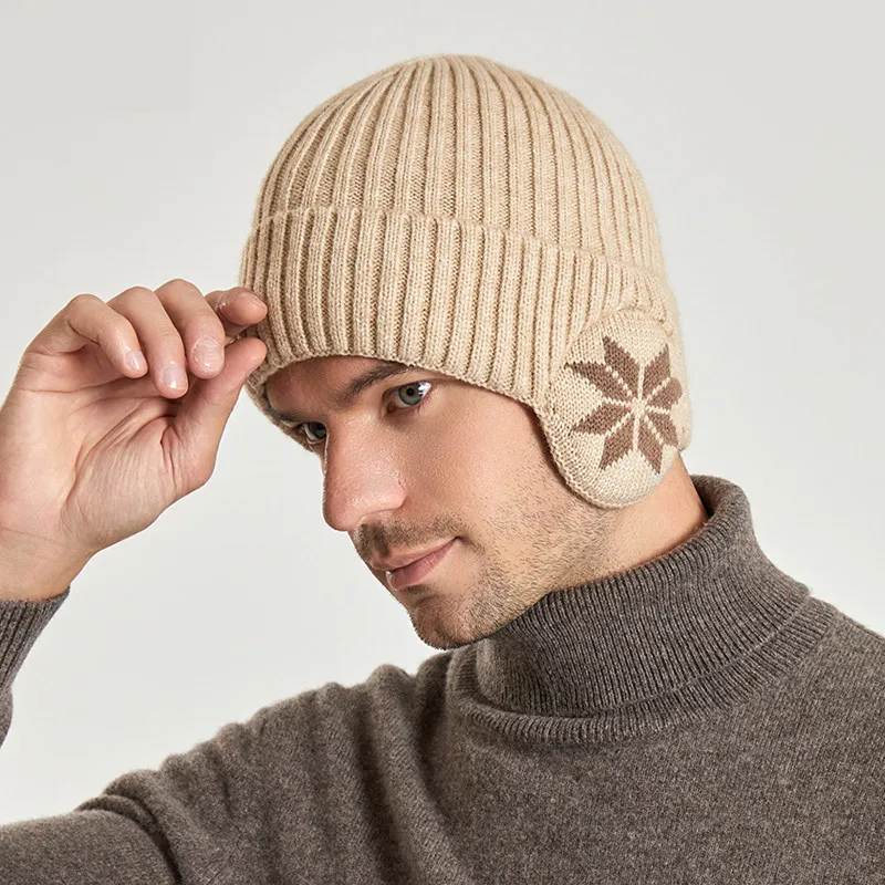 (Buy 1 Get 2) Men Winter Warm Knitted Hatfleece-Lined Ear Protection Cover Beanie