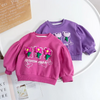 Kids Toddler Girls Fashion Floral Long Sleeve Loose Crewneck Sweatshirt