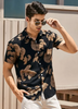 Men Fashion Loose Lapel Printed Shirt