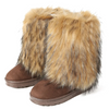 Women Fashion Plus Size Y2K Imitation Fur Plus Velvet Warm Snow Boots